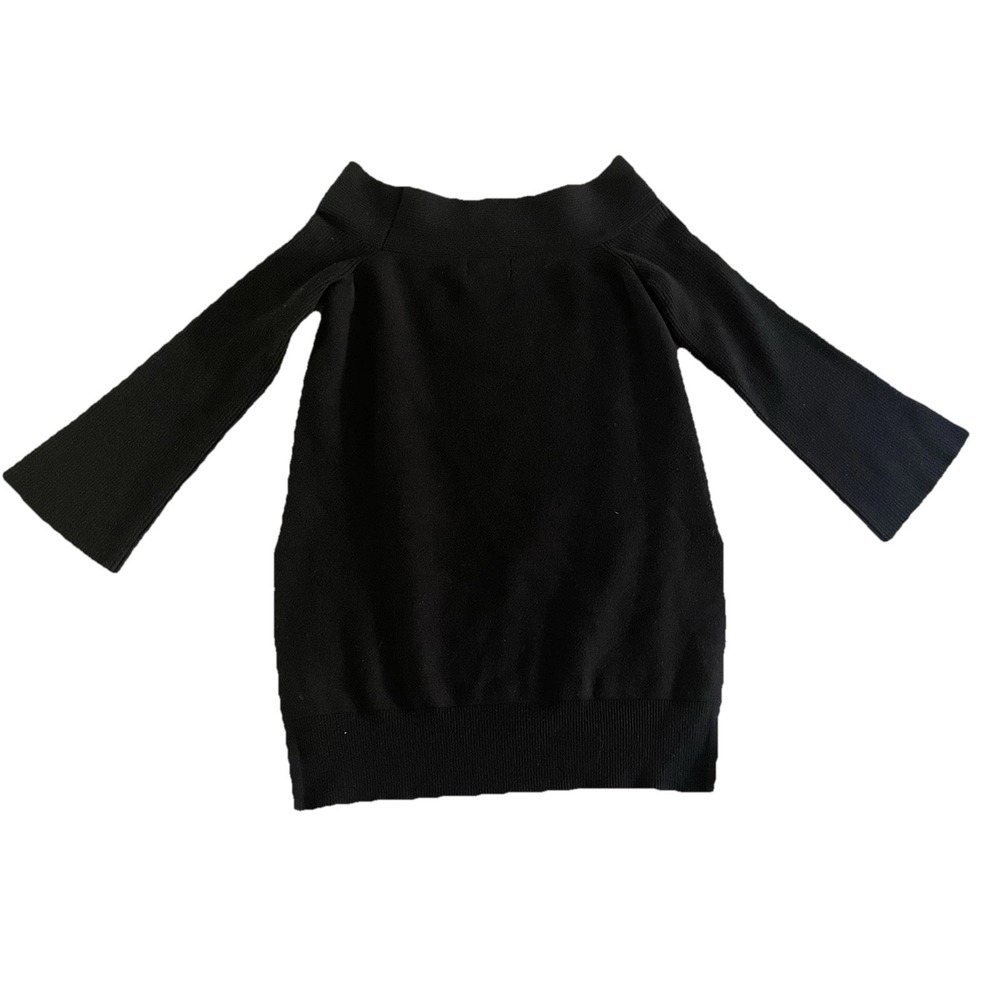 Anthropologie Sweater Womens Medium Elise Tunic Bell Sleeve Large Ribbed